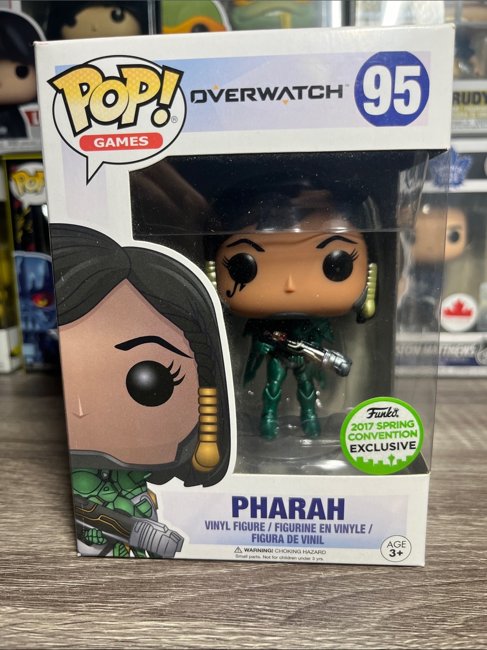 Funko Pop! Overwatch Female Soldier Figure - Green and Black